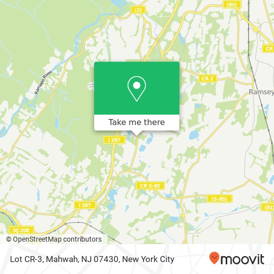 Lot CR-3, Mahwah, NJ 07430 map