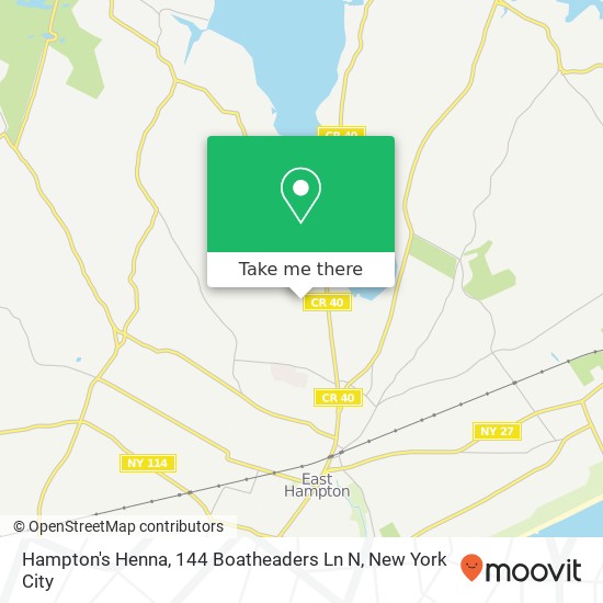 Mapa de Hampton's Henna, 144 Boatheaders Ln N