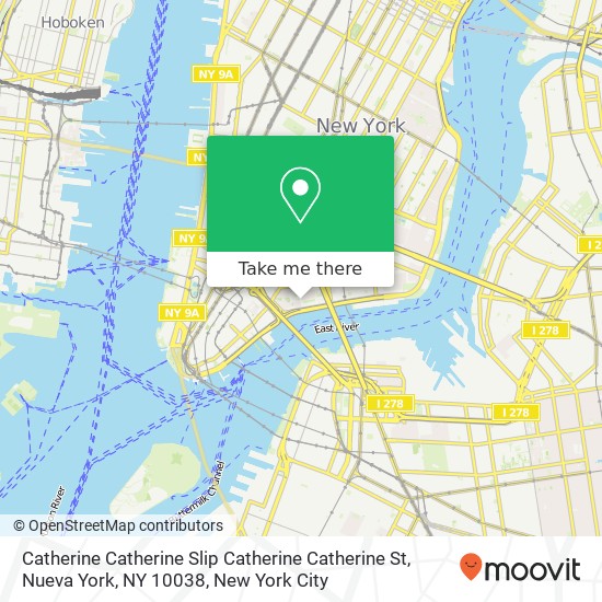 Catherine Catherine Slip Catherine Catherine St, Nueva York, NY 10038 map