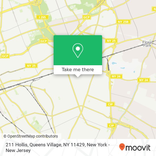 Mapa de 211 Hollis, Queens Village, NY 11429