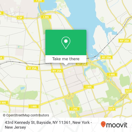 Mapa de 43rd Kennedy St, Bayside, NY 11361