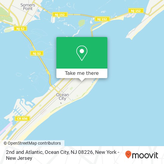 2nd and Atlantic, Ocean City, NJ 08226 map