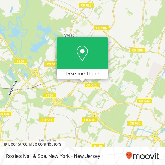 Rosie's Nail & Spa map