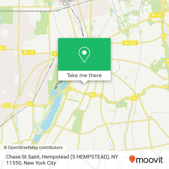 Chase St Saint, Hempstead (S HEMPSTEAD), NY 11550 map