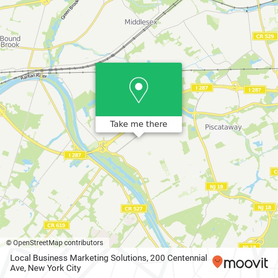Mapa de Local Business Marketing Solutions, 200 Centennial Ave