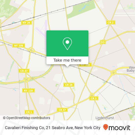 Mapa de Cavalieri Finishing Co, 21 Seabro Ave