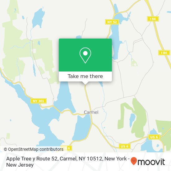 Mapa de Apple Tree y Route 52, Carmel, NY 10512