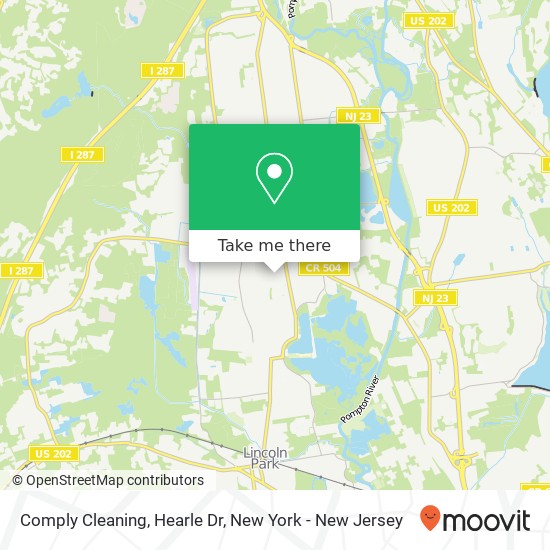 Mapa de Comply Cleaning, Hearle Dr