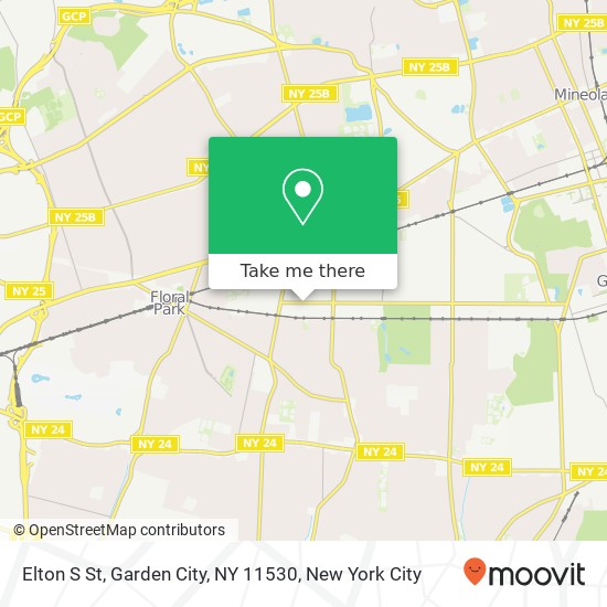 Elton S St, Garden City, NY 11530 map