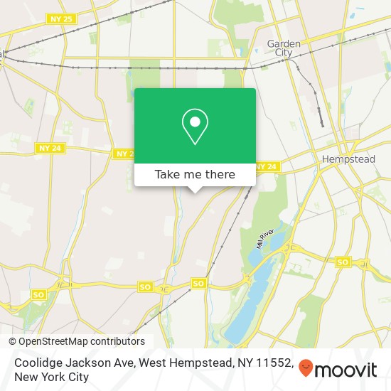 Mapa de Coolidge Jackson Ave, West Hempstead, NY 11552
