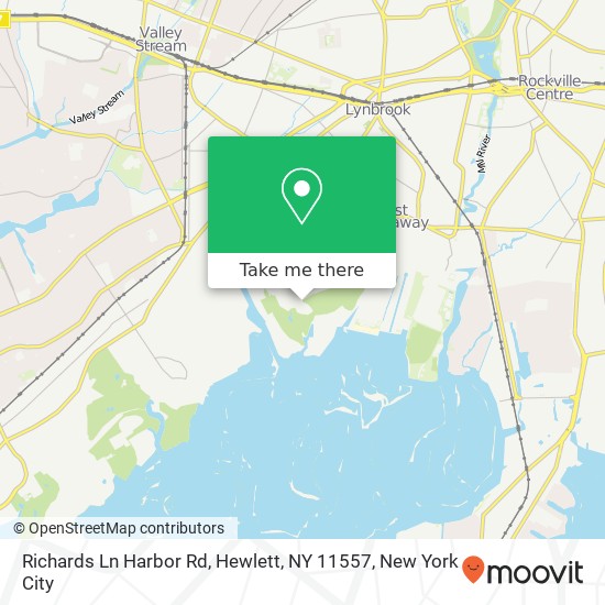 Mapa de Richards Ln Harbor Rd, Hewlett, NY 11557