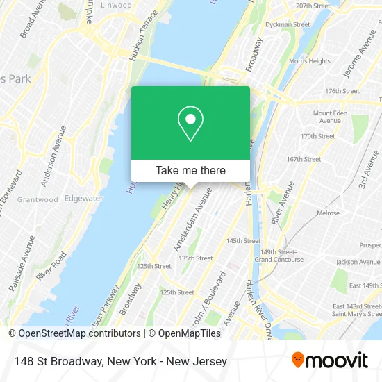 148 St Broadway map