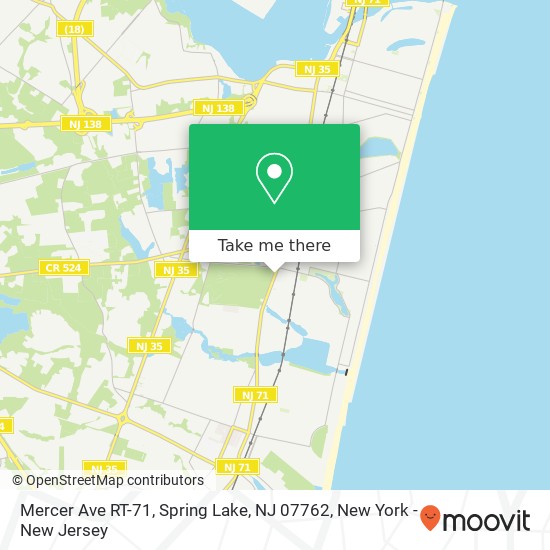 Mercer Ave RT-71, Spring Lake, NJ 07762 map