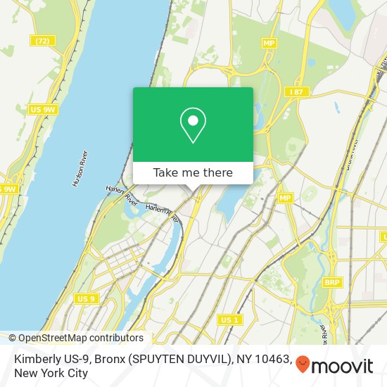 Kimberly US-9, Bronx (SPUYTEN DUYVIL), NY 10463 map