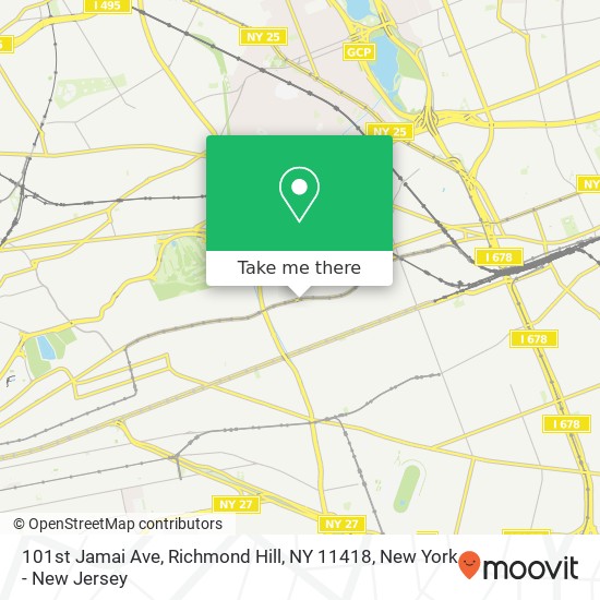 Mapa de 101st Jamai Ave, Richmond Hill, NY 11418