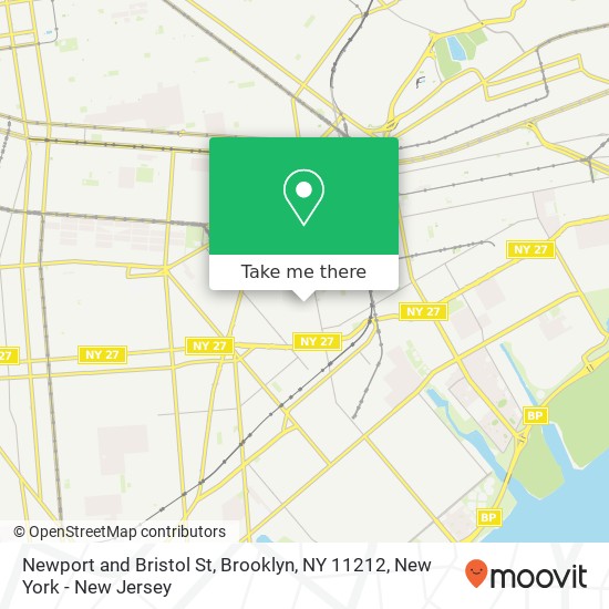 Mapa de Newport and Bristol St, Brooklyn, NY 11212