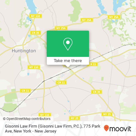 Mapa de Gisonni Law Firm (Gisonni Law Firm, P.C.), 775 Park Ave