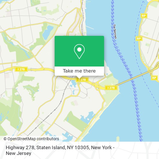 Mapa de Highway 278, Staten Island, NY 10305