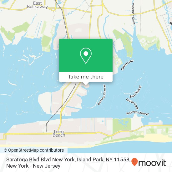 Saratoga Blvd Blvd New York, Island Park, NY 11558 map