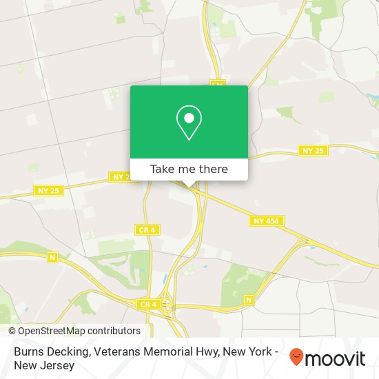 Mapa de Burns Decking, Veterans Memorial Hwy