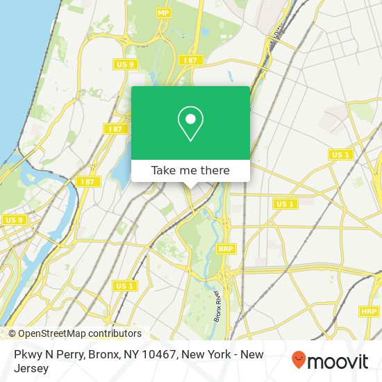 Mapa de Pkwy N Perry, Bronx, NY 10467