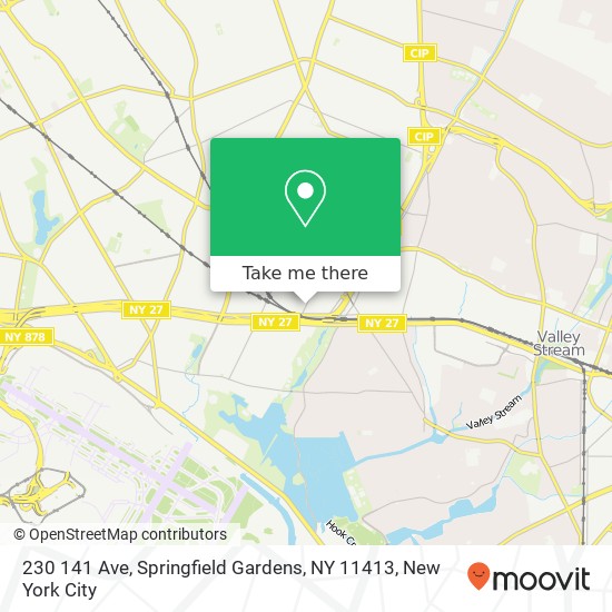 Mapa de 230 141 Ave, Springfield Gardens, NY 11413