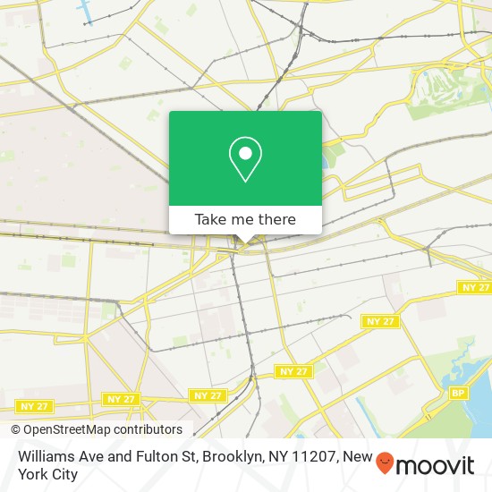 Mapa de Williams Ave and Fulton St, Brooklyn, NY 11207