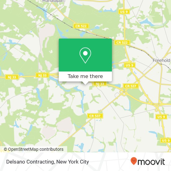 Delsano Contracting map