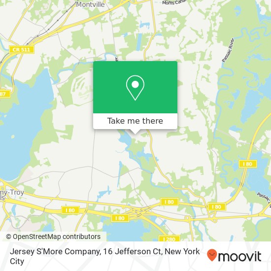 Mapa de Jersey S'More Company, 16 Jefferson Ct