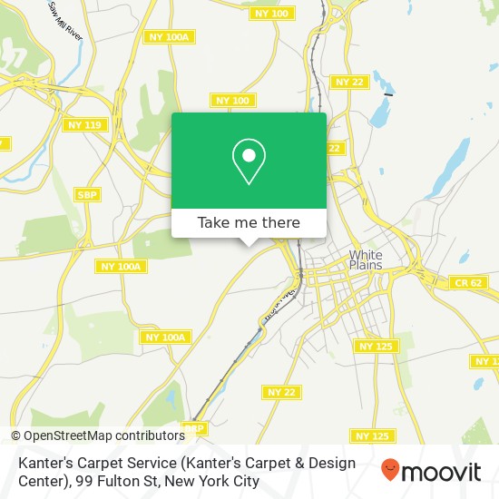 Mapa de Kanter's Carpet Service (Kanter's Carpet & Design Center), 99 Fulton St