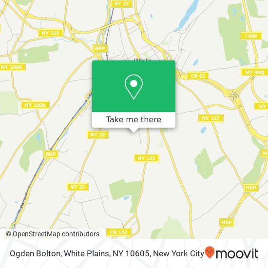 Mapa de Ogden Bolton, White Plains, NY 10605