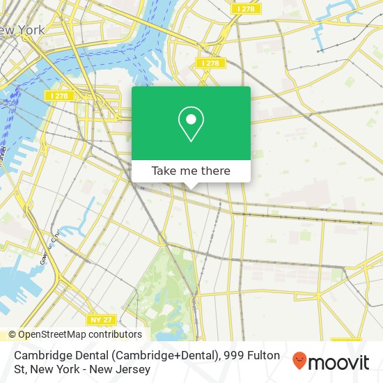 Cambridge Dental (Cambridge+Dental), 999 Fulton St map