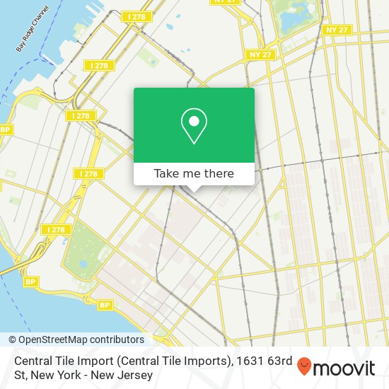 Central Tile Import (Central Tile Imports), 1631 63rd St map