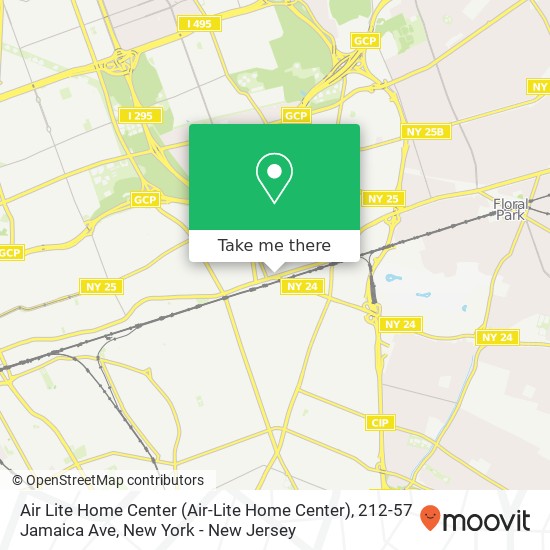 Mapa de Air Lite Home Center (Air-Lite Home Center), 212-57 Jamaica Ave