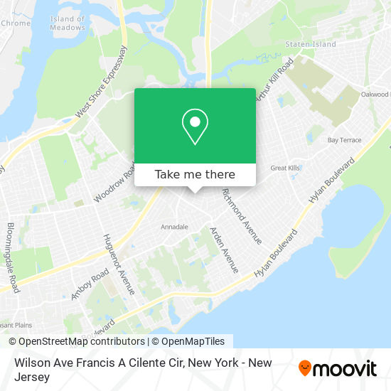 Wilson Ave Francis A Cilente Cir map