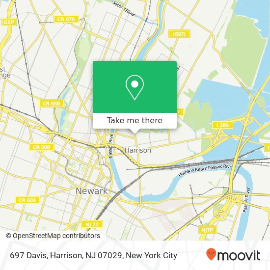 697 Davis, Harrison, NJ 07029 map