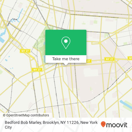 Mapa de Bedford Bob Marley, Brooklyn, NY 11226