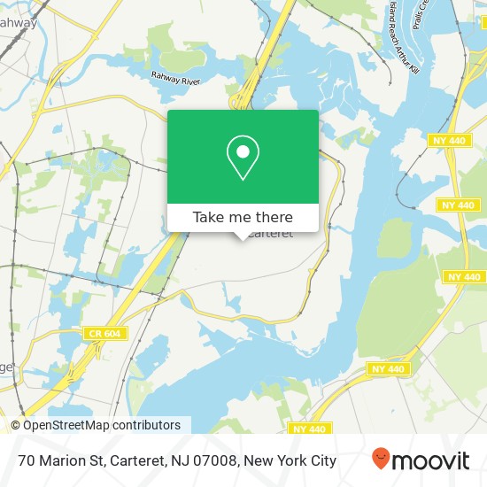 70 Marion St, Carteret, NJ 07008 map