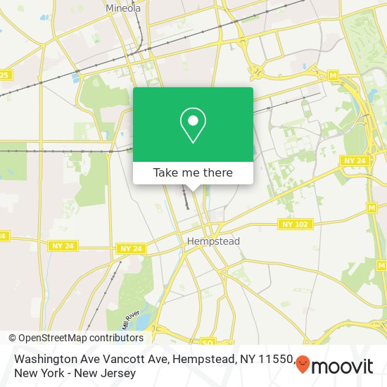 Washington Ave Vancott Ave, Hempstead, NY 11550 map