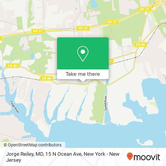 Jorge Reiley, MD, 15 N Ocean Ave map