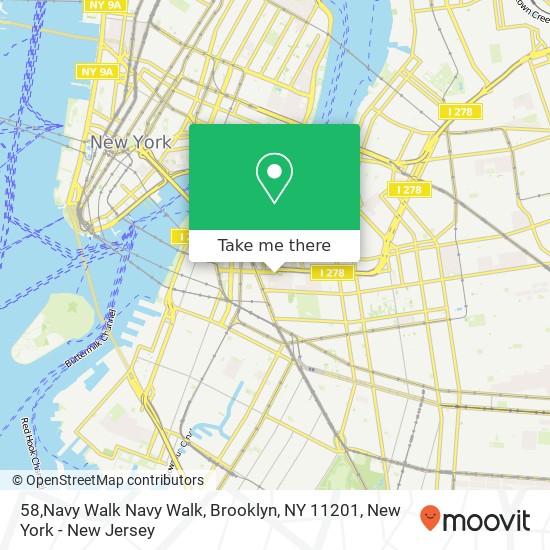 Mapa de 58,Navy Walk Navy Walk, Brooklyn, NY 11201