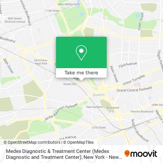 Mapa de Medex Diagnostic & Treatment Center