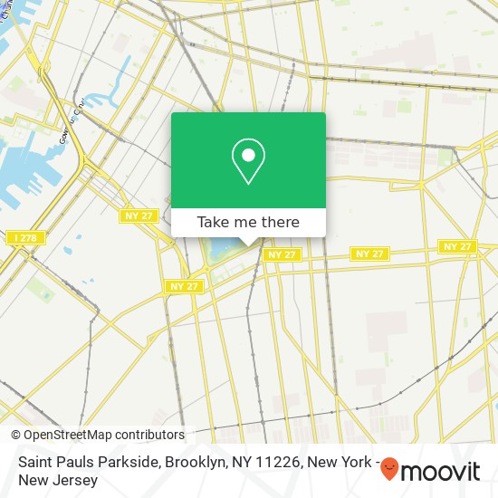 Saint Pauls Parkside, Brooklyn, NY 11226 map