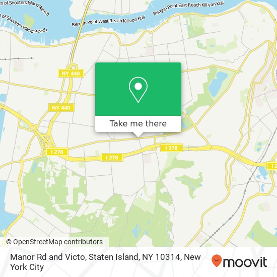 Mapa de Manor Rd and Victo, Staten Island, NY 10314