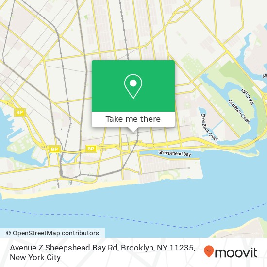 Avenue Z Sheepshead Bay Rd, Brooklyn, NY 11235 map