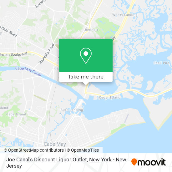 Mapa de Joe Canal's Discount Liquor Outlet