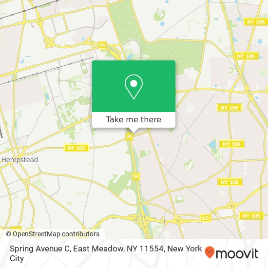 Spring Avenue C, East Meadow, NY 11554 map