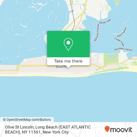 Olive St Lincoln, Long Beach (EAST ATLANTIC BEACH), NY 11561 map