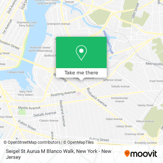 Seigel St Aurua M Blanco Walk map