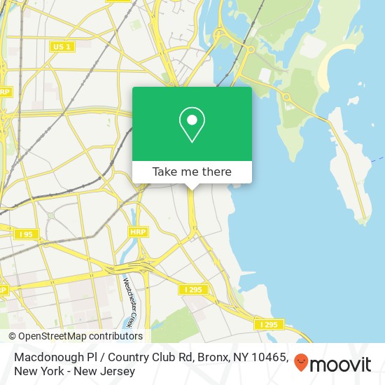 Macdonough Pl / Country Club Rd, Bronx, NY 10465 map